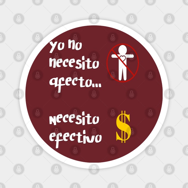 Camisa Graciosa en Espanol Hispanics Latinos Humor Tee Magnet by LatinoJokeShirt